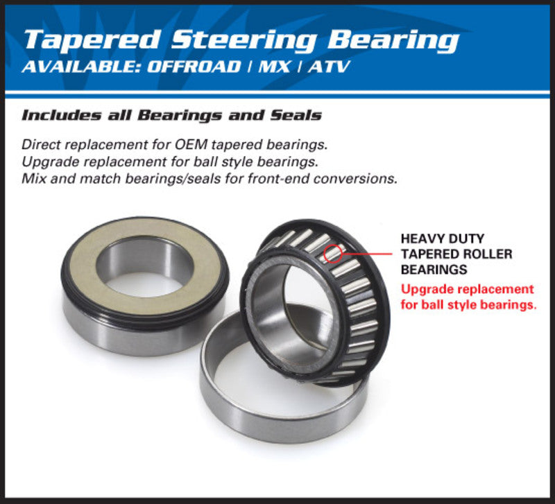 ALL BALLS Steering Shaft Bearing Kit Yamaha/Sherco/Hyosung 22-1024