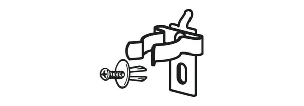 Beta Spring Hook for Shop Furniture Ø25mm Aluminum With Screw 088880255