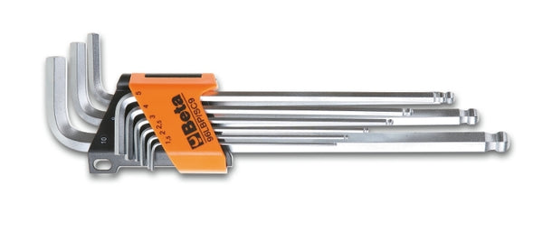Beta Sæt med 9 boldhoved offset Hexagon Key Wrenches Extra Long 000961354