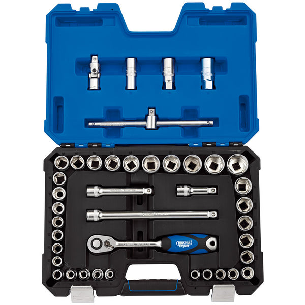 Draper Metric & Inch 1/2 ”Sockets & Ratche Set (41 stykker) 16453.0