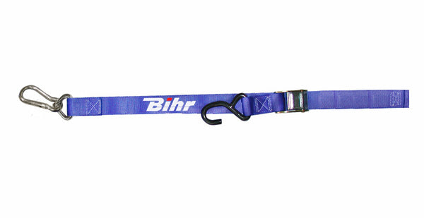 Bihr hook straps with snap bleul27-032nb