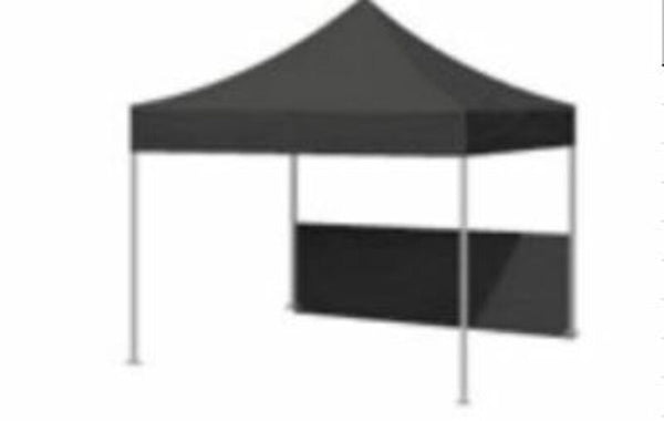 Bihr Home Track Half Side panel-for 3 × 3 m Tent-Black-9801263x3-HW