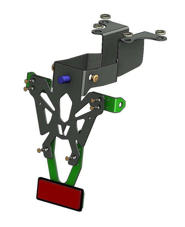 V PARTS License Plate Holder Black Suzuki GSR750 C8-SPS002 