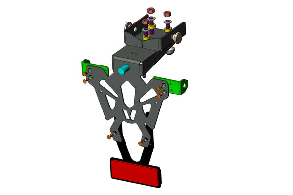 V Dele nummerpladeholder sort yamaha yzf-r1 c8-py016