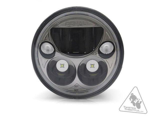 Denali M5 LED frontlampe Ø145 mm-sort krom (TT-M5E)