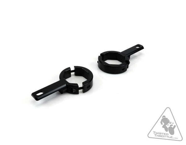 Denali fork clip for extra lights - black Ø39–49 mm LAH.00.10600.b
