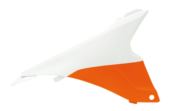 Racetech Venstre Air Box Cover White/Orange KTM SX85 R-FICTMBARSX85