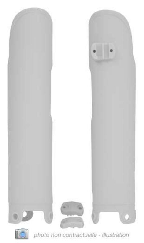 Racetech Fork Guards - White R -Pshsqbn0011