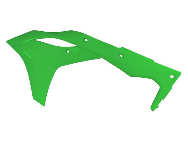 Racetech Radiator Covers Green Kawasaki KX250F R-CVKXFVE0017