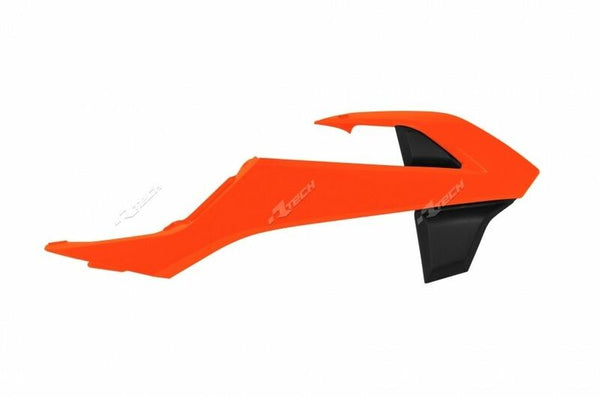 Racetech Radiator Covers OEM Color (2016) Orange/Black KTM R-CVKTMARNR16