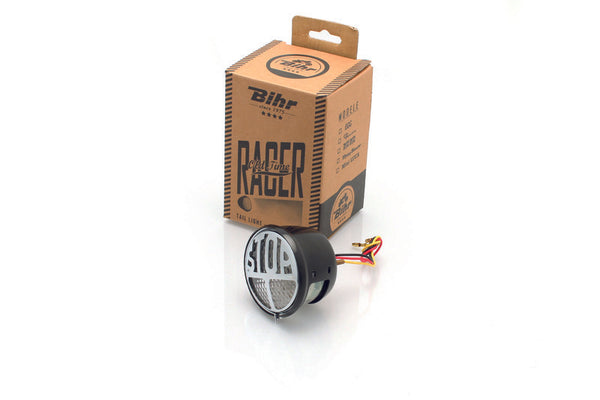 Bihr Dum-Dum Clear LED Street Legal Black Vintage Realar Light6D799W091B