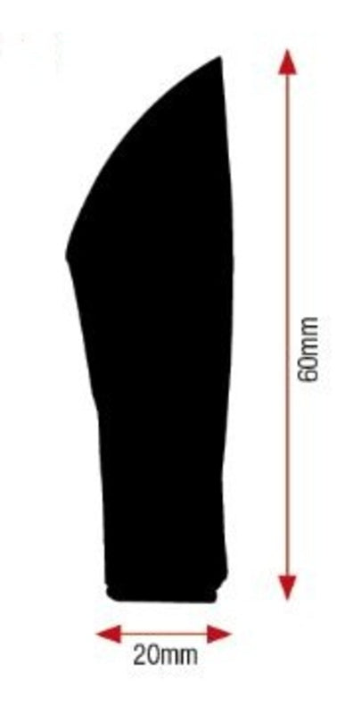 V Dele Spike LED blinkere sort - Universal (6PE991B)