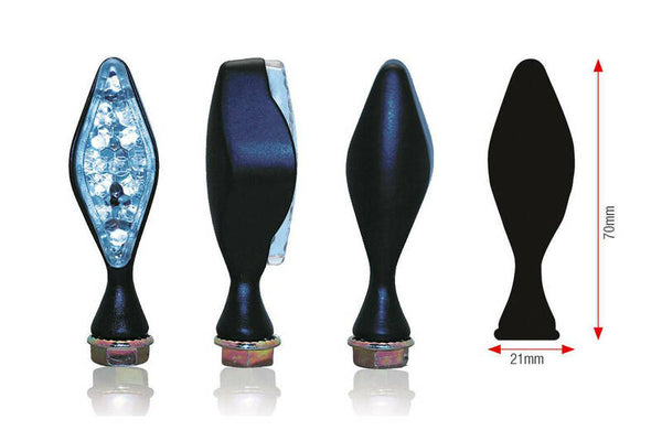 Bihr Losange førte Blinkers - Black Universal | 014-2