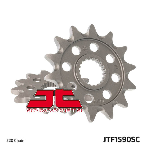 JT Sprock's Steel Self -rengøring af frontsprock 1590 - 520 JTF1590.14SC