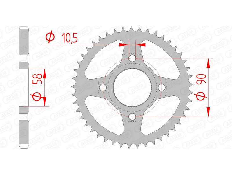 AFAM STEEL STANDARD BAGGROFT 10223 - 428