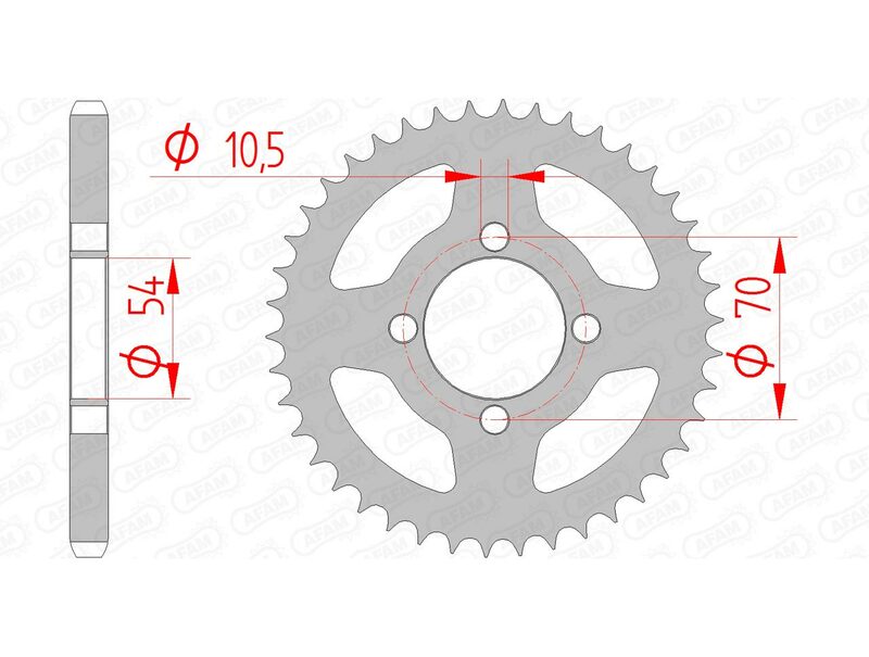 AFAM STEEL STANDARD BAGGROFT 10229 - 428