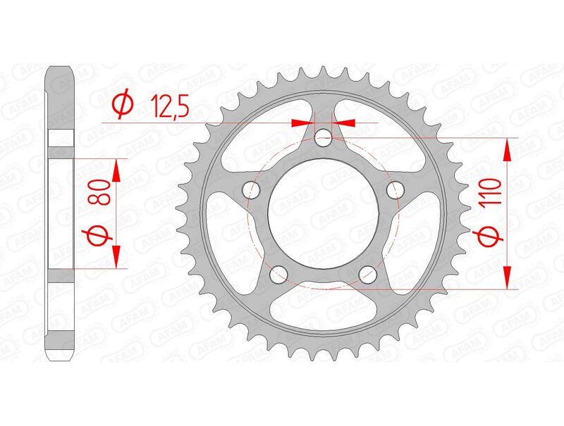 AFAM STEEL STANDARD BAGGROFT 10605 - 530