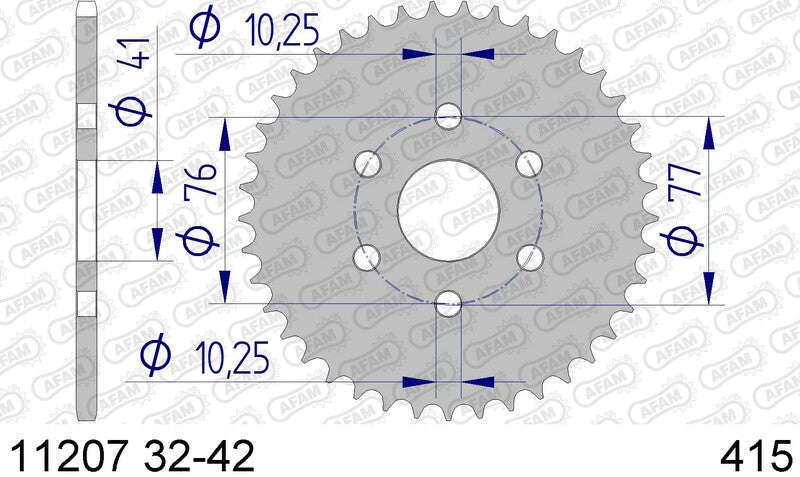 AFAM Aluminium Ultra -Lys bageste spropet 11207 - 415