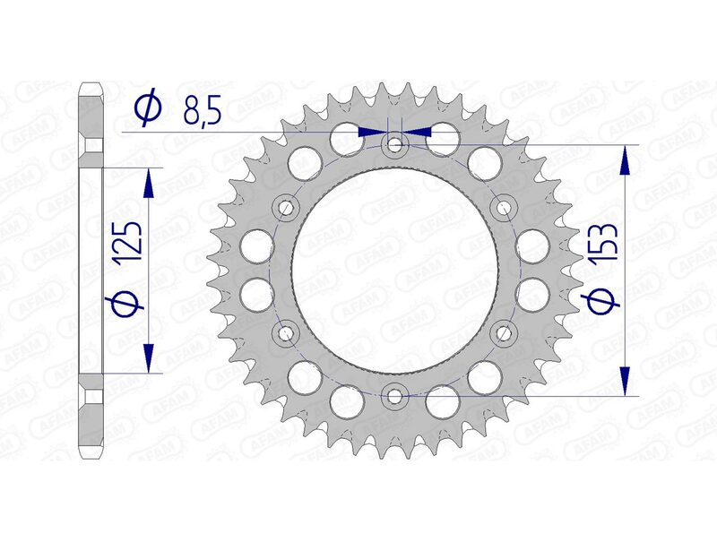 Afam Aluminium Ultra -Lys bageste spropet 11212 - 520