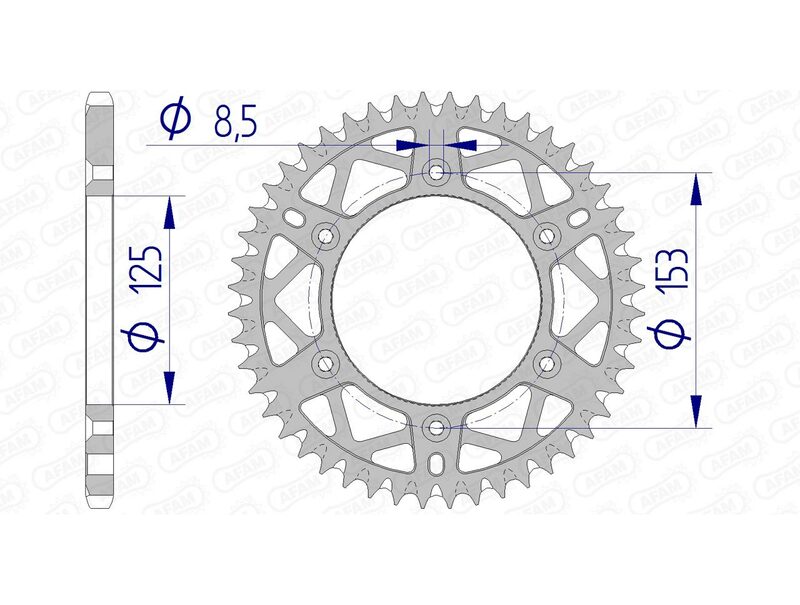 Afam Aluminium Ultra -Lys bageste spropet 11212 - 520