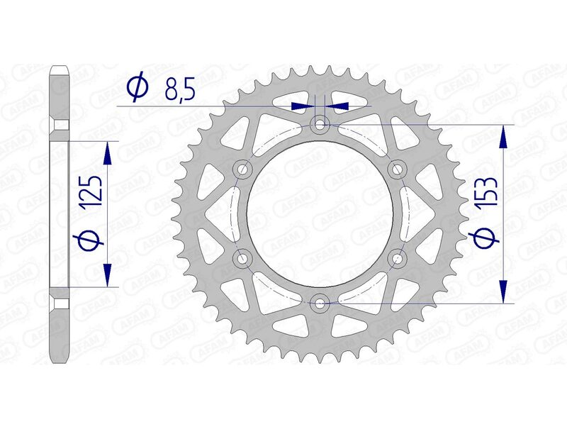 Afam Aluminium Ultra -Lys bageste spropet 11212 - 520