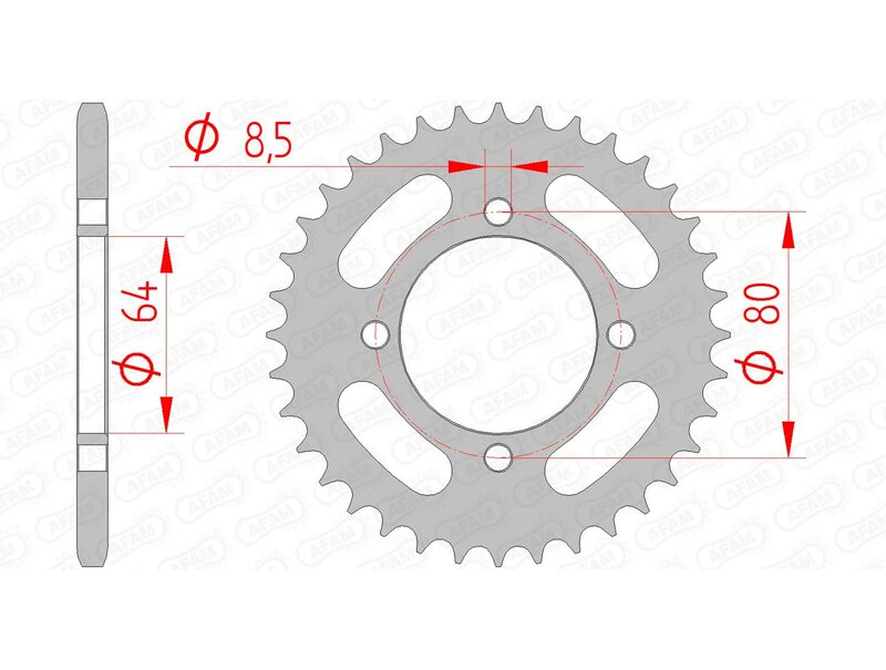 AFAM STEEL STANDARD BAGGROFT 12101 - 420