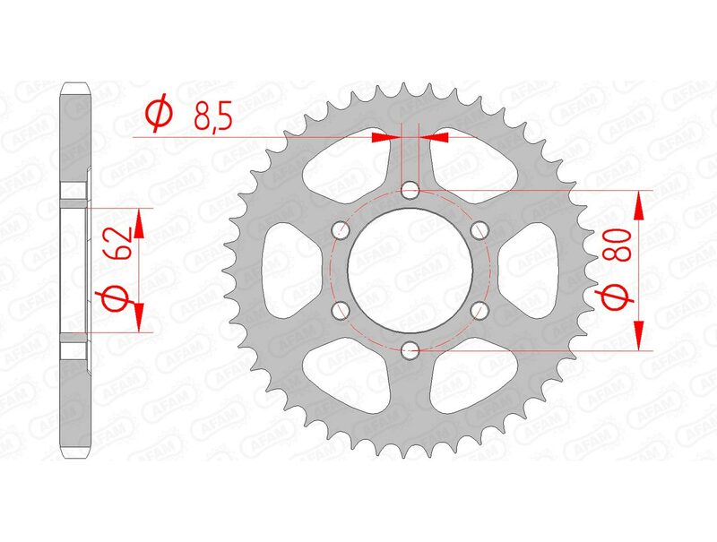 AFAM STEEL STANDARD BAGGROFT 12203 - 428