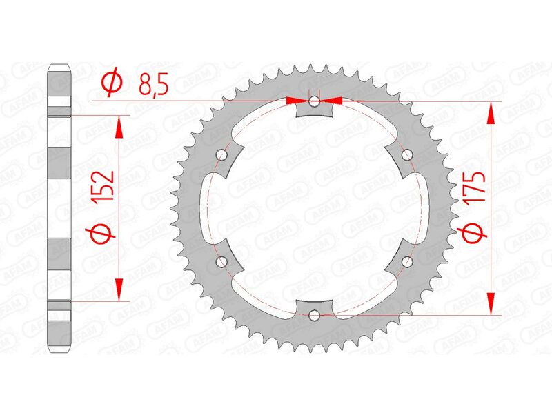 AFAM STEEL STANDARD BAGGROPET 12207 - 428