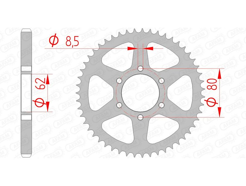 AFAM STEEL STANDARD BAGGROFT 12208 - 428