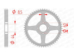 AFAM STEEL STANDARD BACK SPROCK 12222 - 428