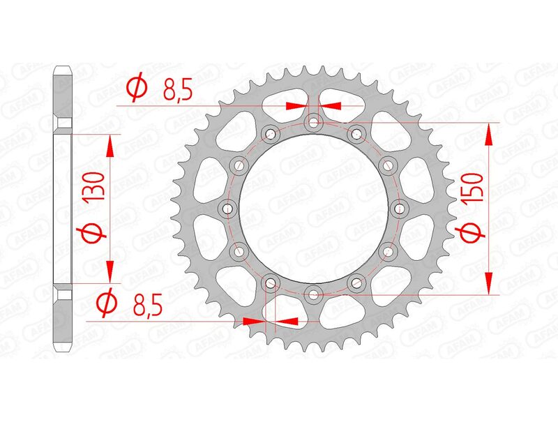 AFAM STEEL STANDARD BAGGROFT 12323 - 520