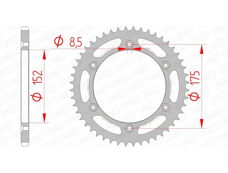 AFAM STEEL STANDARD BAGGROPET 12508 - 520