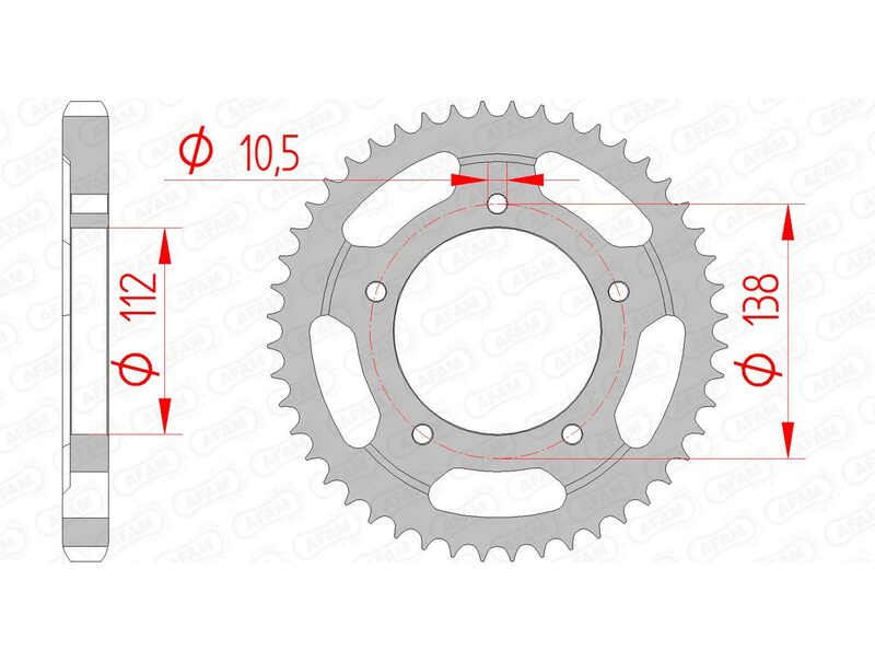 AFAM STEEL STANDARD BAGGROFT 12607 - 530