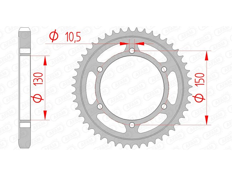 AFAM STEEL STANDARD BAGGROFT 12801 - 530