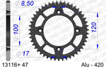 Afam Aluminium Ultra -Lys hård anodiseret bageste spropet 13116 - 420