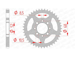 AFAM STEEL STANDARD BAGGROFT 14101 - 428