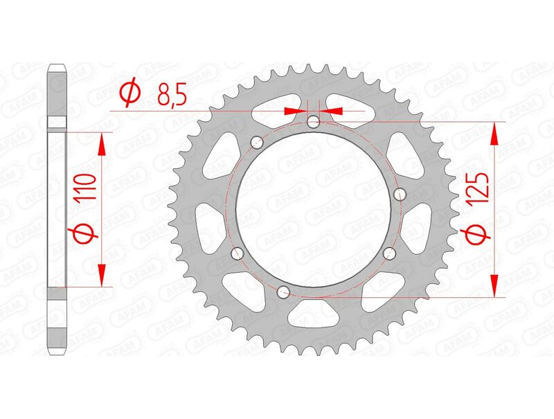 AFAM STEEL STANDARD BAGGROFT 14109 - 420