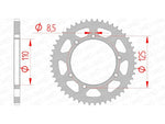 AFAM Steel Standard Rear Sprock 14109 - 420