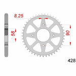 AFAM STEEL STANDARD BACK SPROCK 14212 - 428