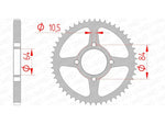 AFAM STEEL STANDARD BACK SPROCK 14215 - 428