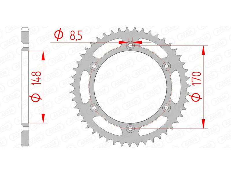 AFAM STEEL STANDARD BAGGROFT 14501 - 520