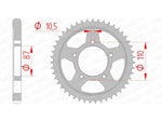 AFAM STEEL STANDARD BACK SPROCK 14601 - 530