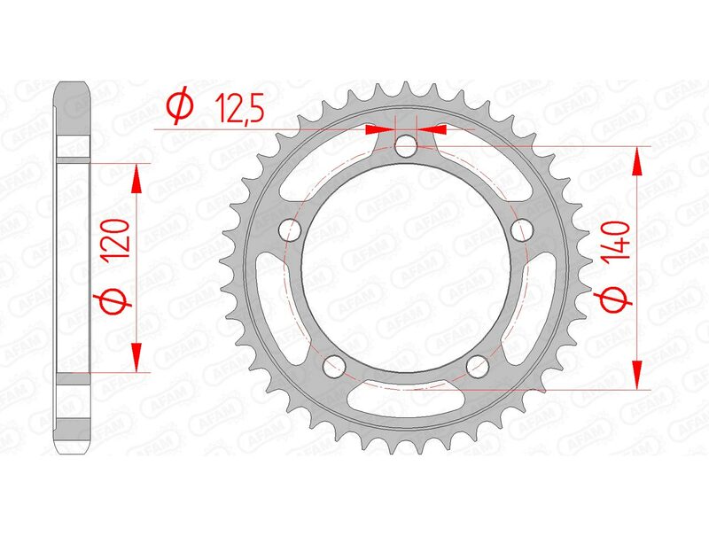 AFAM STEEL STANDARD BAGGROFT 14911 - 530