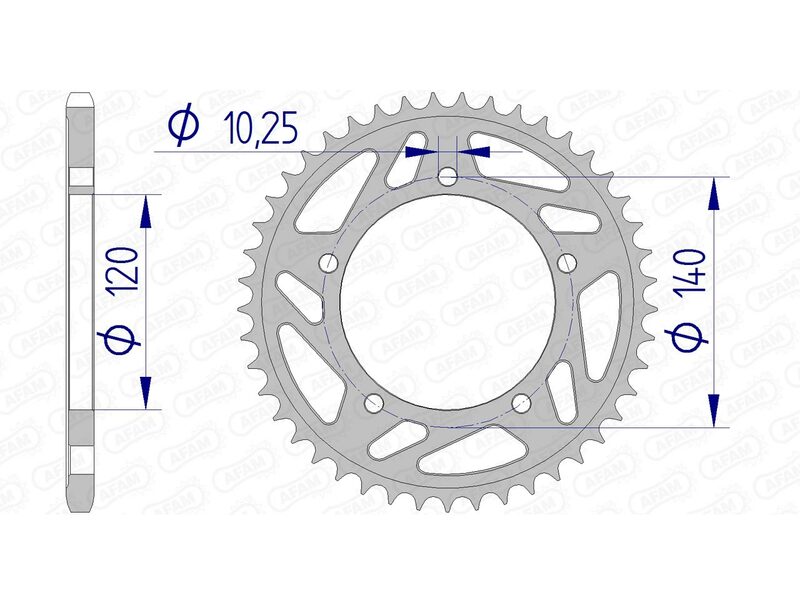 AFAM Aluminium bageste talt 15605 - 520