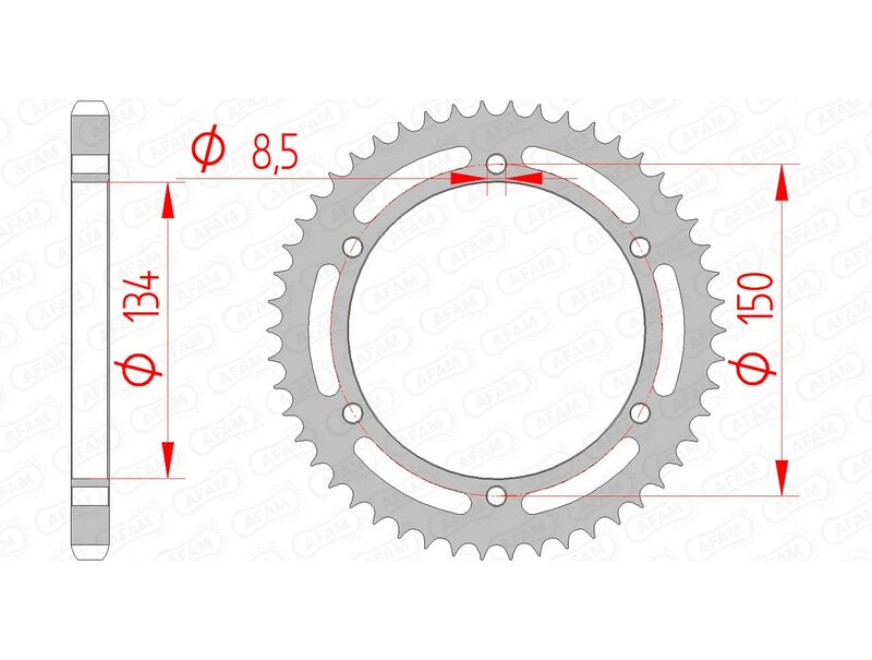 AFAM STEEL STANDARD BAGGROFT 16203 - 428