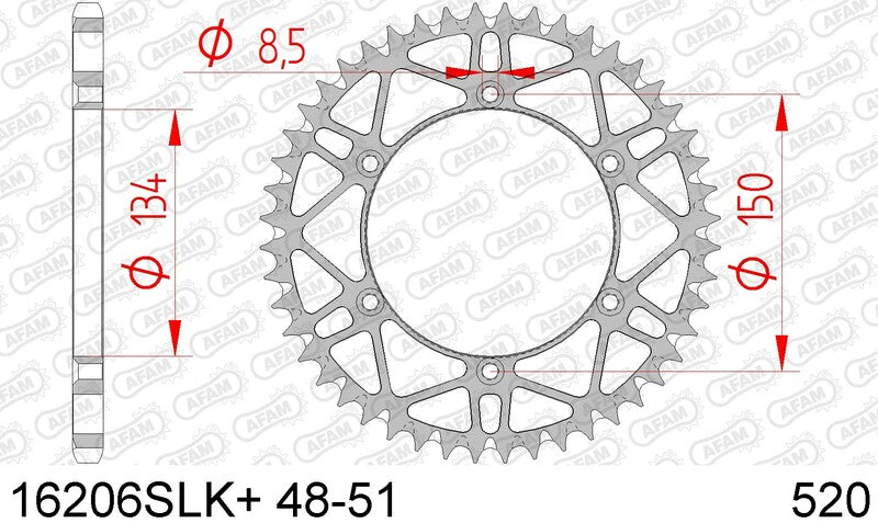 AFAM STEEL SELV -RENGELSE BAGGROFT 16206 - 520