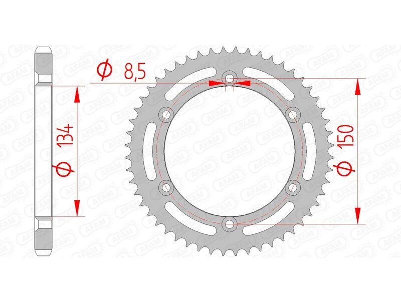 AFAM STEEL STANDARD BAGGROFT 16207 - 428