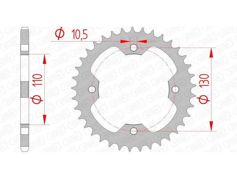 AFAM STEEL STANDARD BAGGROFT 16406 - 520