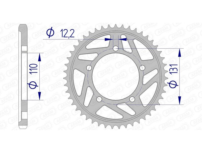 AFAM Aluminium bageste talte 165800 - 525