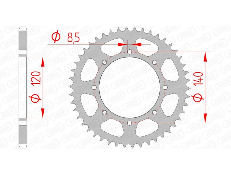 AFAM STEEL STANDARD BAGGROFT 16600 - 520